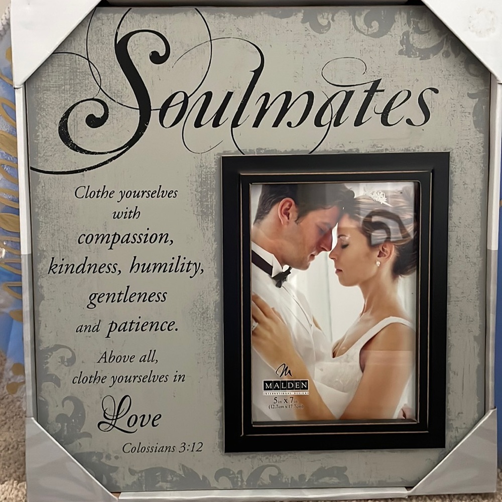 Soulmates photo frame (5x7 inch photo)
